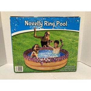 Novelty Ring Swimming Pool Donut 60” x 12” Kids New